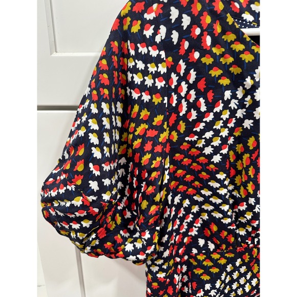 Maeve Anthropologie Mini Dress Floral Print Puff Sleeve Casual US 10 - Picture 2 of 7